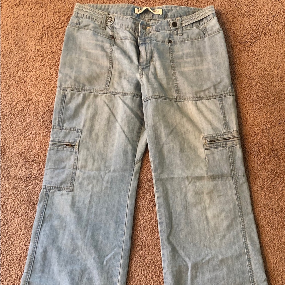 Express Wide Leg Utility Jean